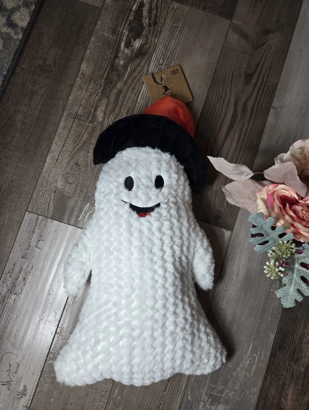 NWT Pally Paws Halloween Ghost Dog Toy – Large Plush Squeaky White Ghost